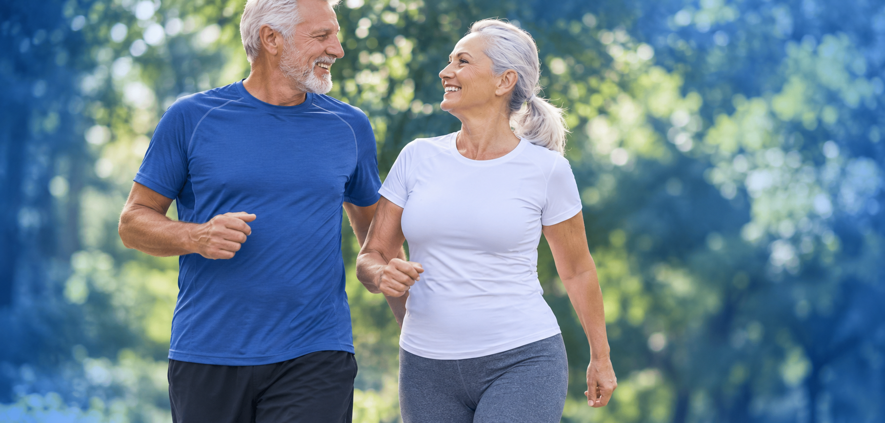 Active older adults exercising