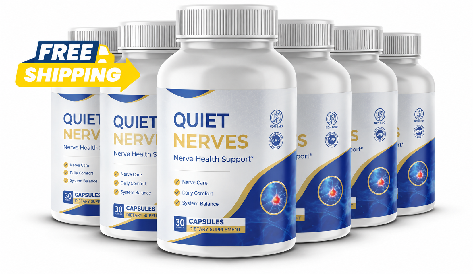 Quiet Nerves six-bottle package