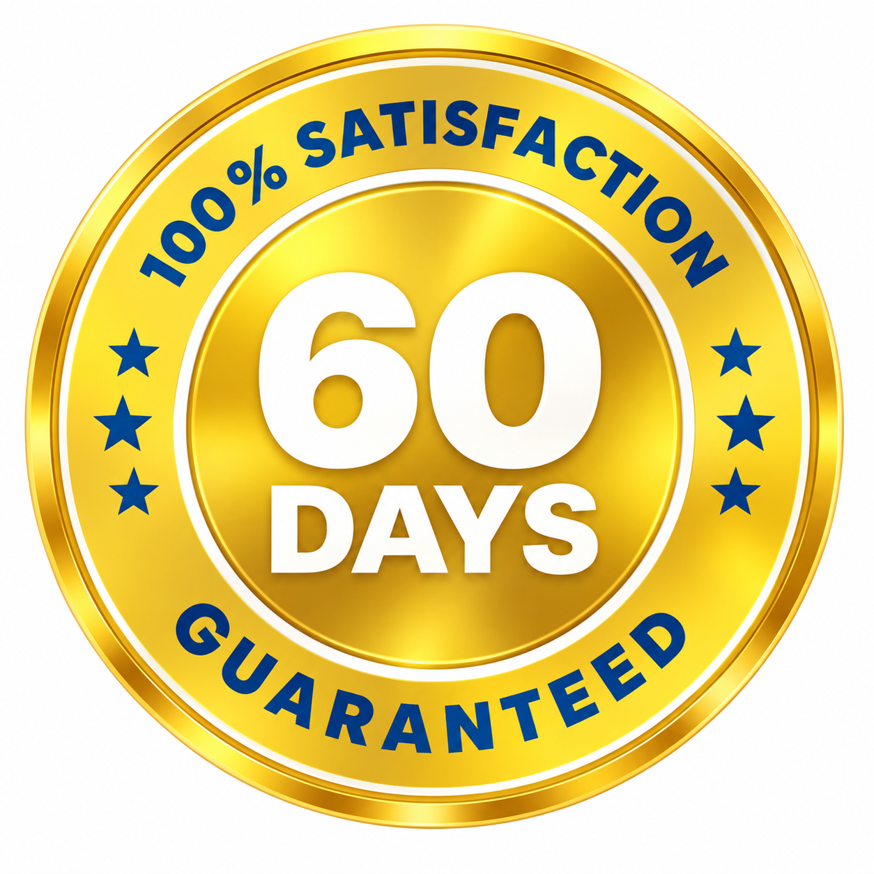 60-day satisfaction guarantee badge